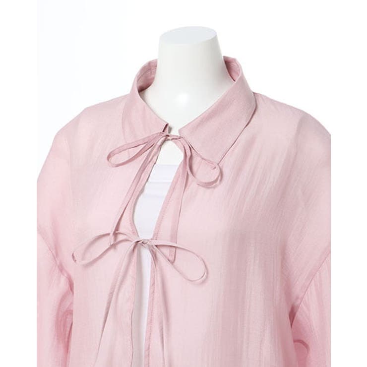 前リボンシアーショートシャツ | INGNI  | 詳細画像5 