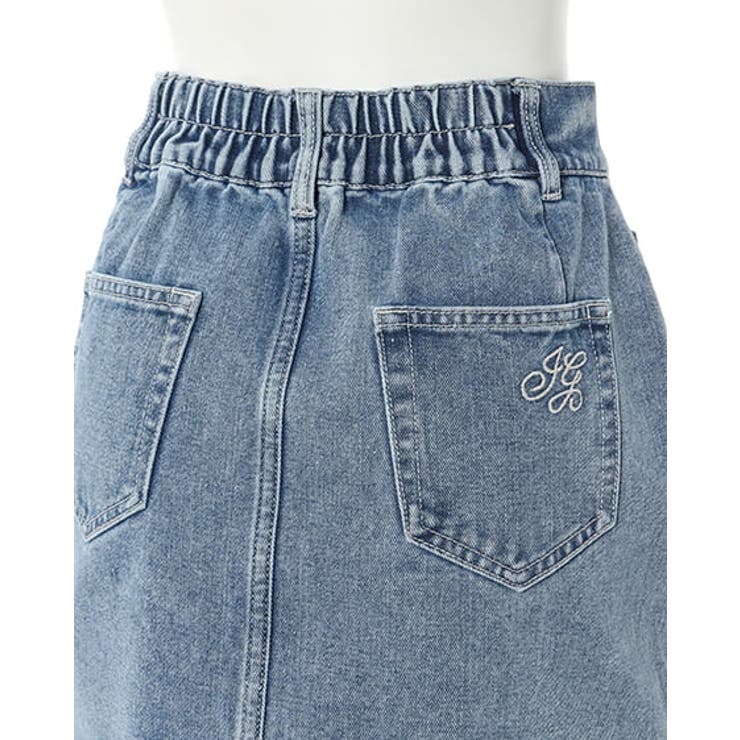 【 】Jeans 裾ロゴ デニム マイクロ ミニスカート 裾カットオフデニムマイクロミニスカート｜INGNI(イング) 公式