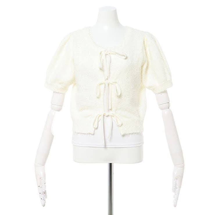 7Gフロントリボンフェザーニットカーディガン | INGNI  | 詳細画像17 