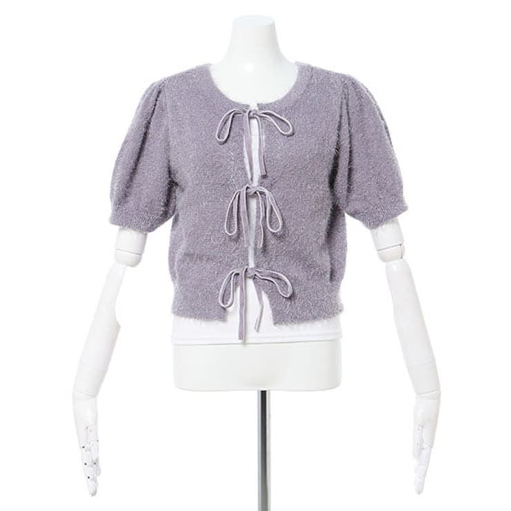 7Gフロントリボンフェザーニットカーディガン | INGNI  | 詳細画像18 