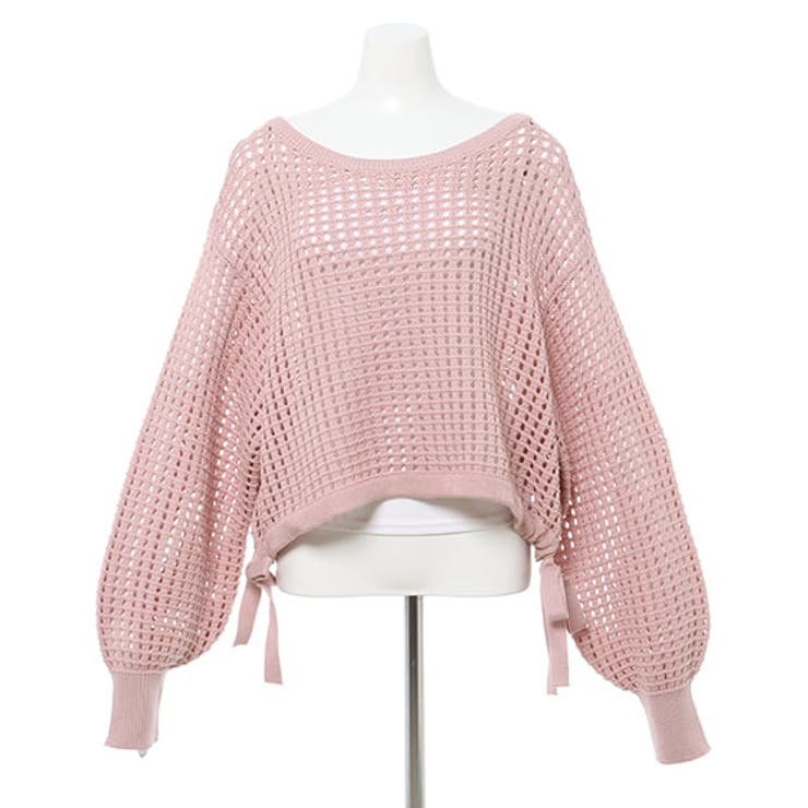 7G裾ドロストメッシュニット 春 SS[品番：INGW0009762]｜INGNI