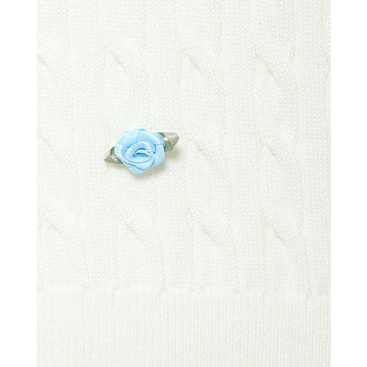 12Gフラワーケーブル半袖ニット | INGNI  | 詳細画像5 