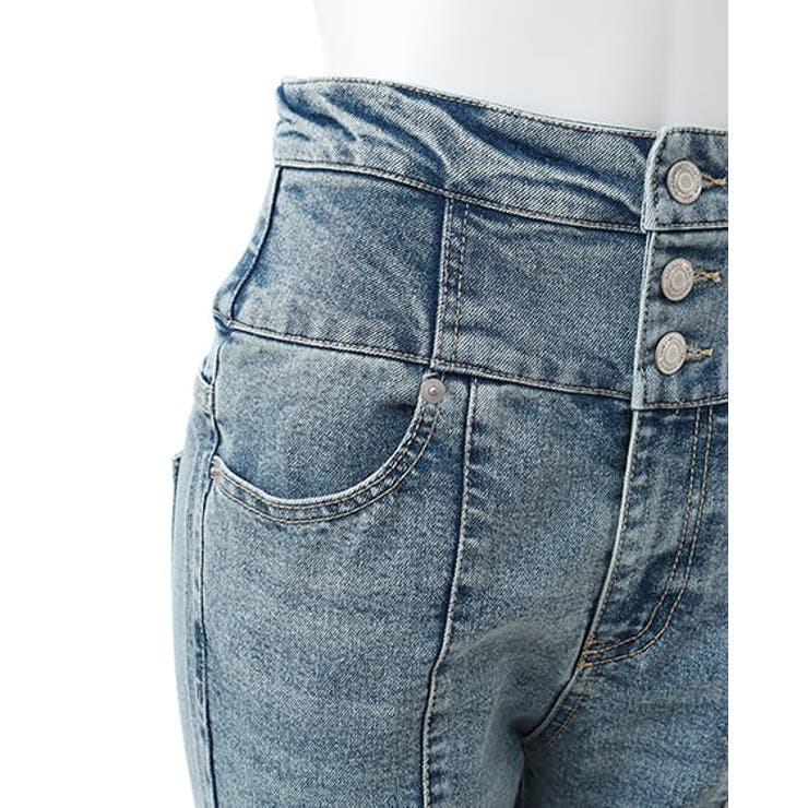 tasaさま専用 ハイウエスト前釦フレアデニムパンツ[品番：INGW0010748]｜INGNI