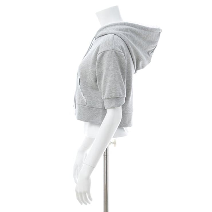 レース付ミニ裏毛ジップパーカー | INGNI  | 詳細画像3 