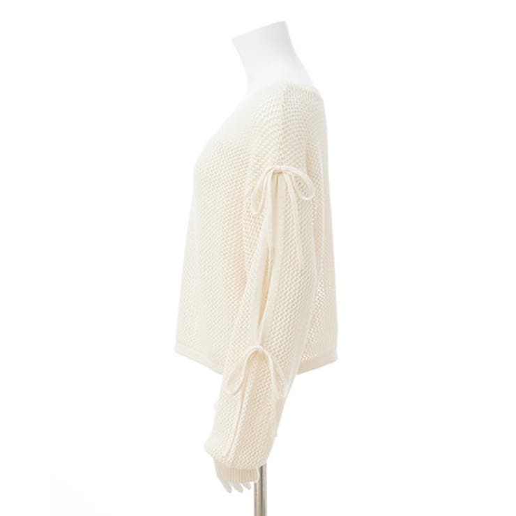 7Gメッシュショルダースリットリボンニット | INGNI  | 詳細画像3 