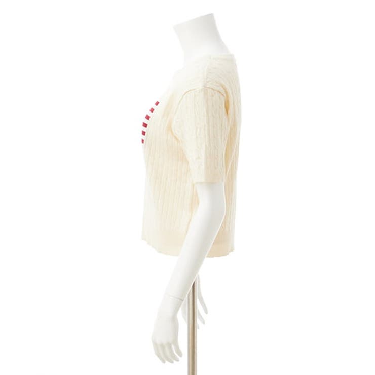 【WEB限定】国旗柄ジャガード半袖ニット | INGNI  | 詳細画像3 