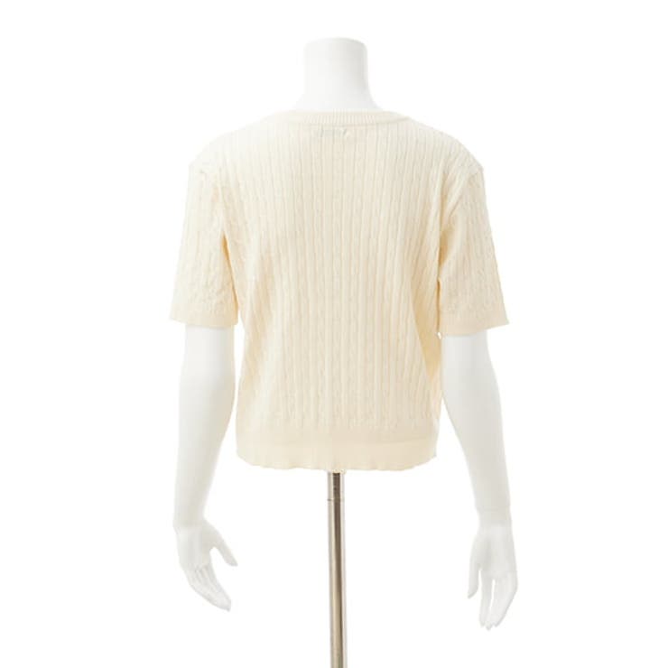 【WEB限定】国旗柄ジャガード半袖ニット | INGNI  | 詳細画像4 