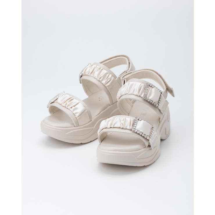 厚底ビジューバックルサンダル | INGNI  | 詳細画像1 