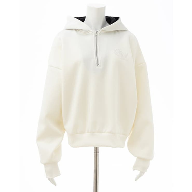 ダンボールハーフZIP胸ロゴパーカー | INGNI  | 詳細画像2 