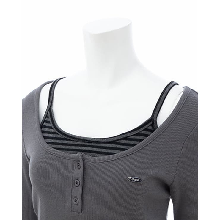 胸プレート付レイヤード風TOPs | INGNI  | 詳細画像5 