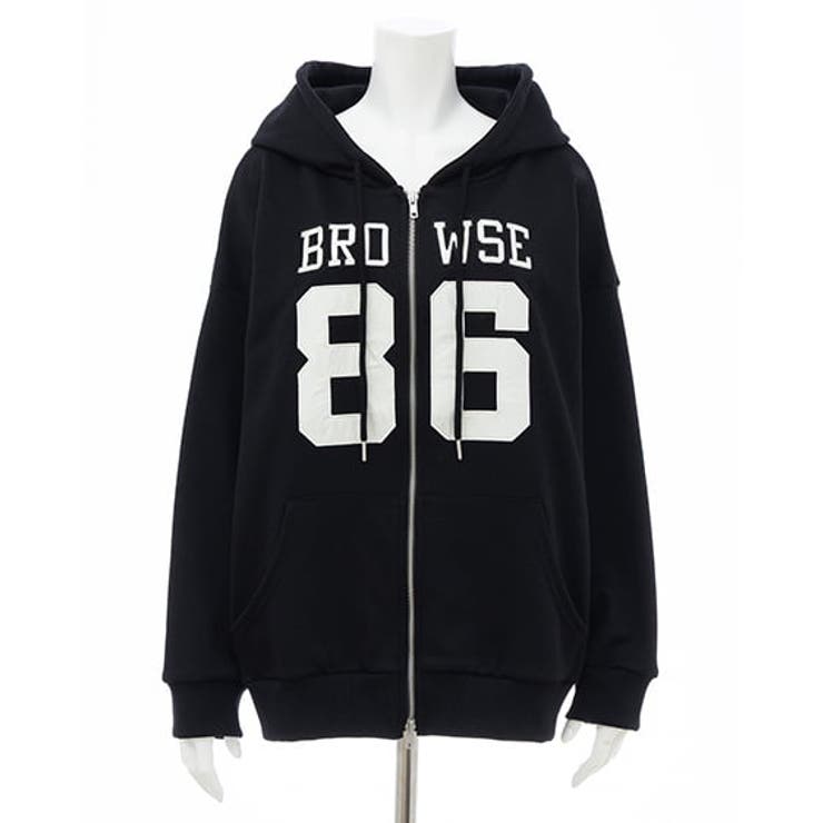 ナンバリング裏毛ダブルZIPパーカー | INGNI  | 詳細画像2 