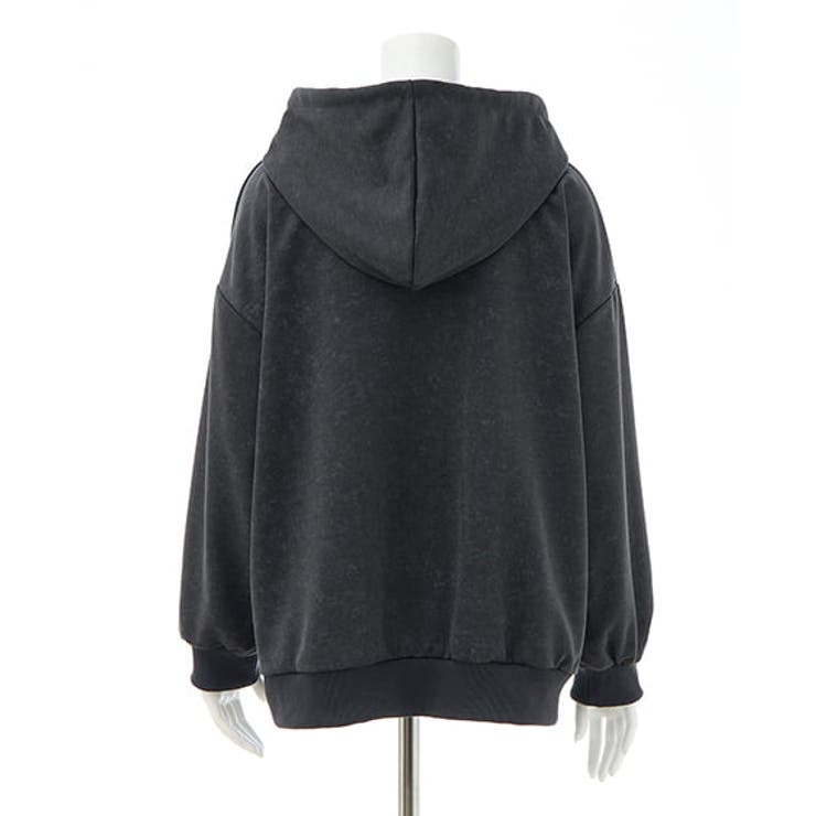 ムラ染め貼付ロゴZIPパーカー | INGNI  | 詳細画像4 