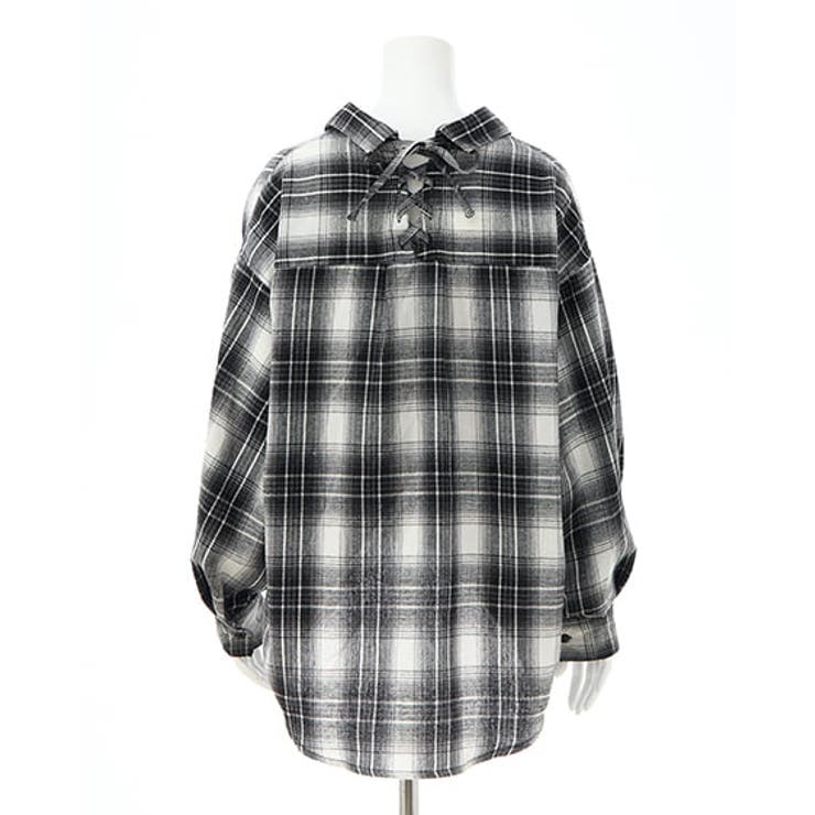 BackレースUPチェック柄裾タックSH | INGNI  | 詳細画像4 