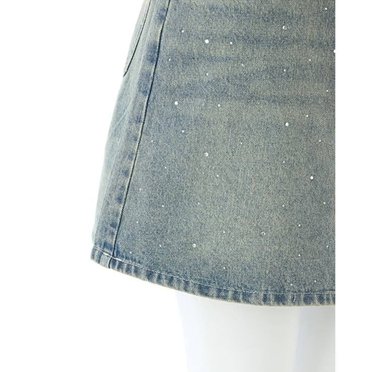 ラインストーンデニムミニSK | INGNI  | 詳細画像9 