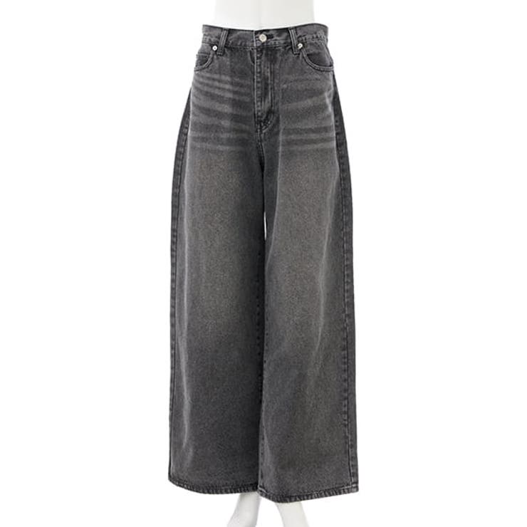 グレー | グリッターラメデニムワイドパンツ | INGNI 