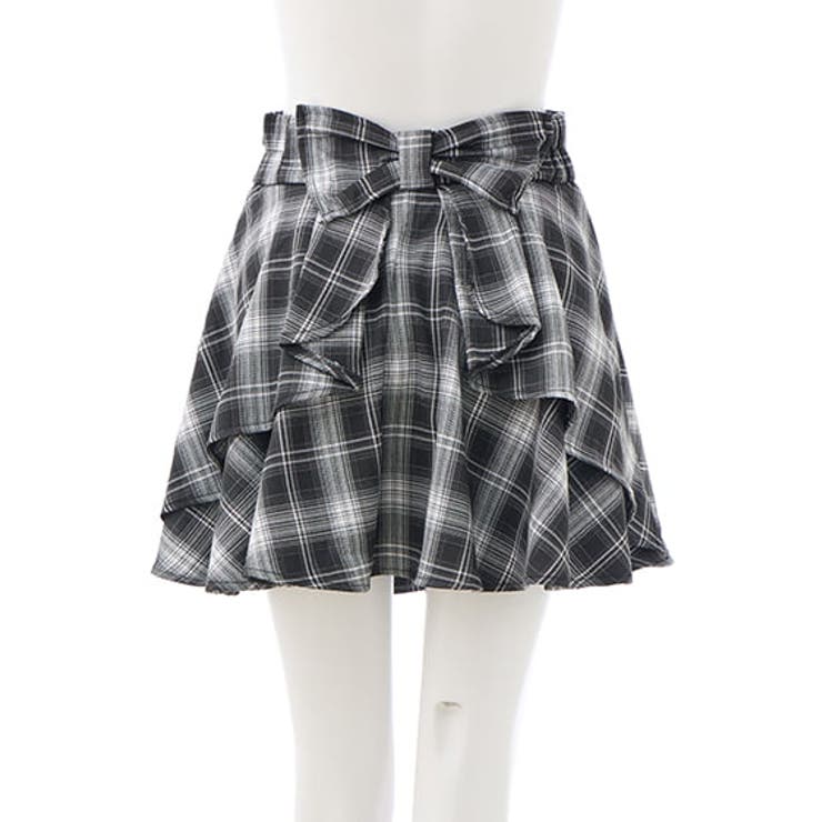 Backリボンチェック柄フレアスカパン | INGNI  | 詳細画像4 