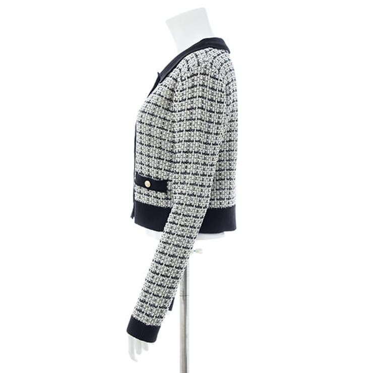 7G衿付ツイードバイカラーニットCD | INGNI  | 詳細画像3 