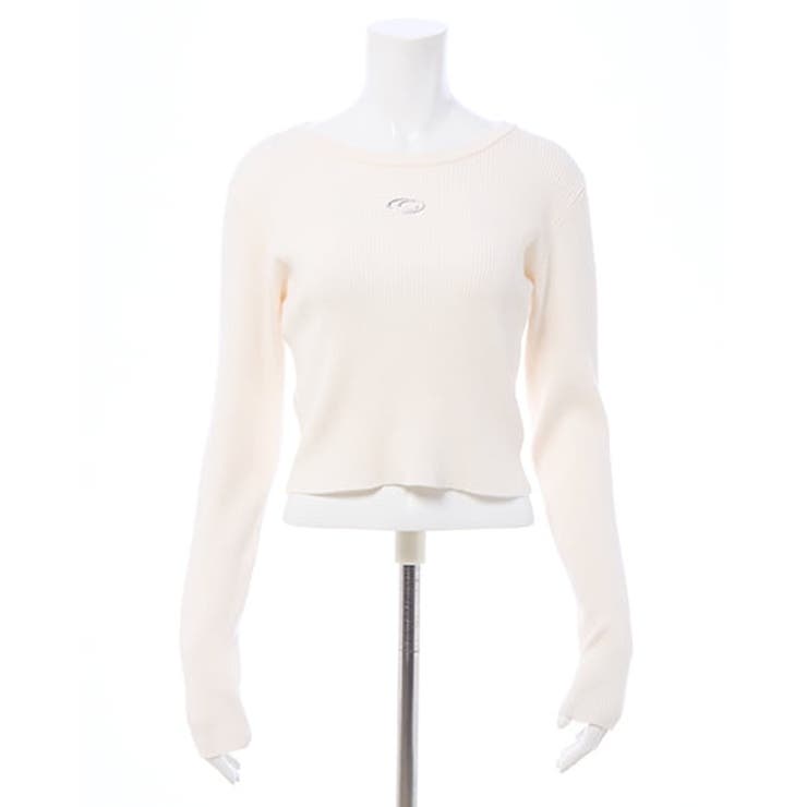 12Gメタルプリントリブニット | INGNI  | 詳細画像2 