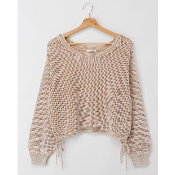 7Gウォッシュドロストメッシュニット | INGNI  | 詳細画像1 