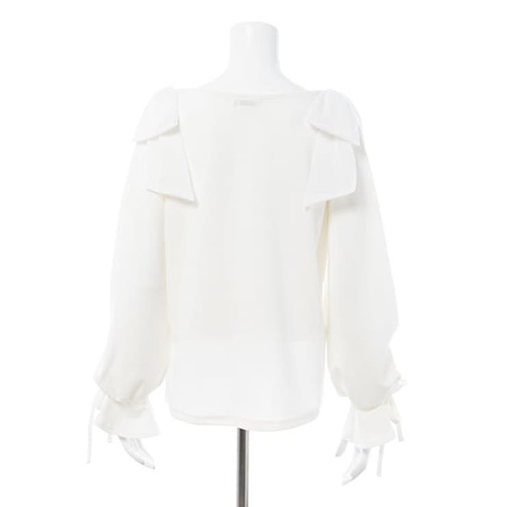 【WEB限定】袖レース＆リボントップス | INGNI  | 詳細画像4 