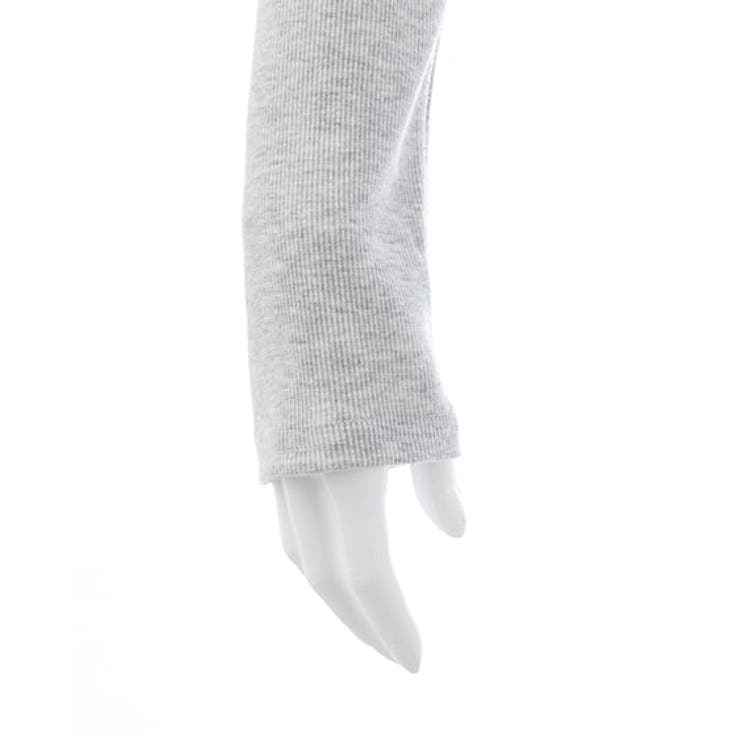 ヘンリーネックレース付プレートリブ長袖トップス | INGNI  | 詳細画像23 