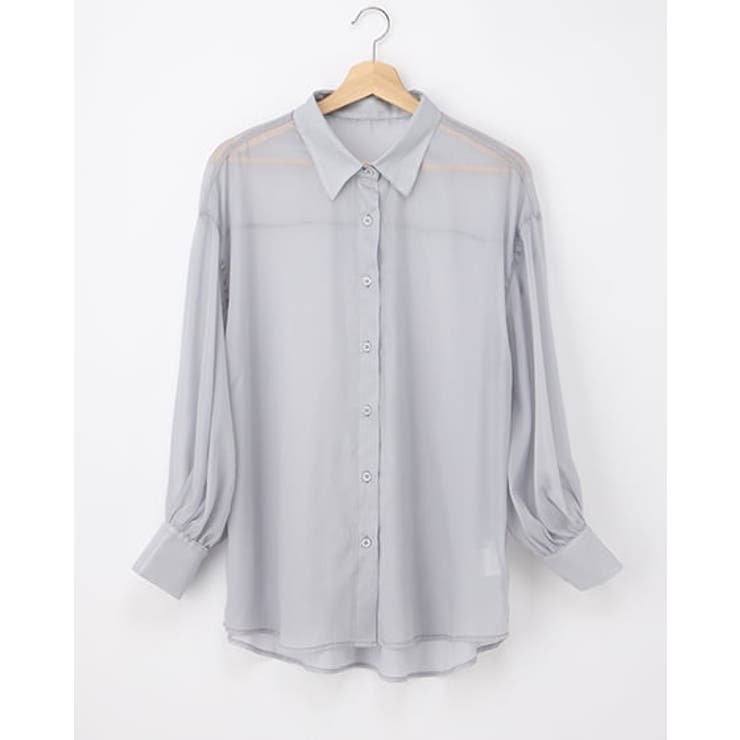 ライトグレー | 【WEB限定アイテム】シアービッグシャツ | INGNI 