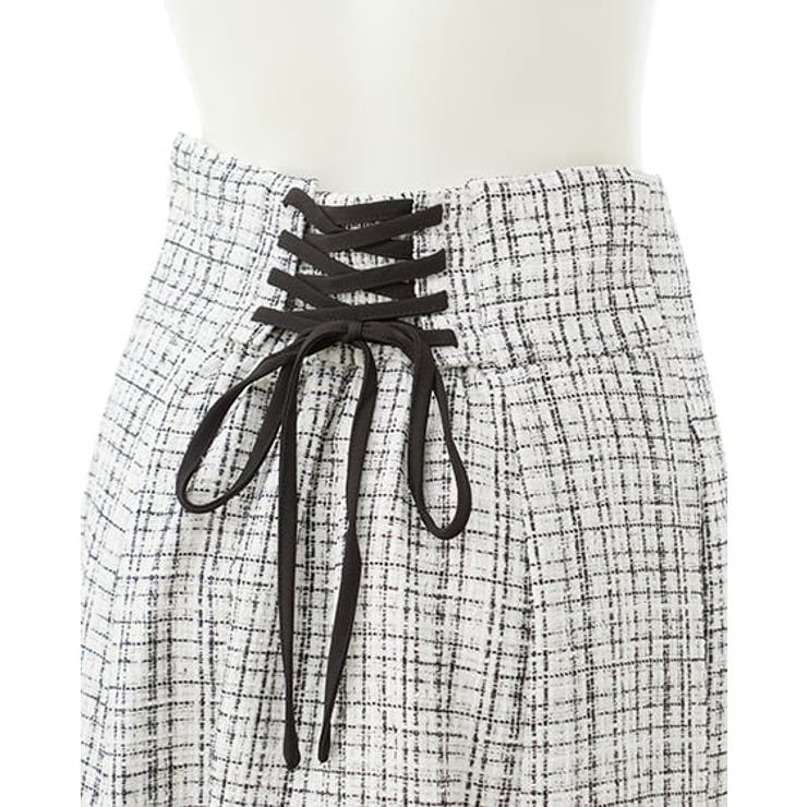 バックレースアップツイードマーメイドスカート | INGNI  | 詳細画像5 