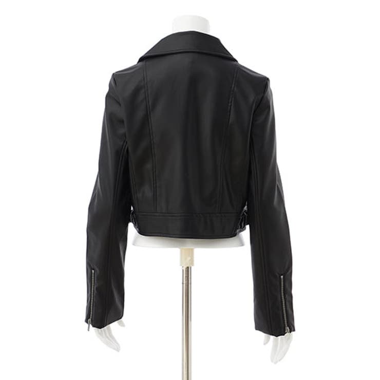 クロップド丈ライダースJK[品番：INGW0010598]｜INGNI （イング）のレディースファッション通販｜SHOPLIST（ショップリスト）