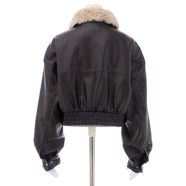 ファーティペット付フェイクレザーショートブルゾン | INGNI  | 詳細画像7 