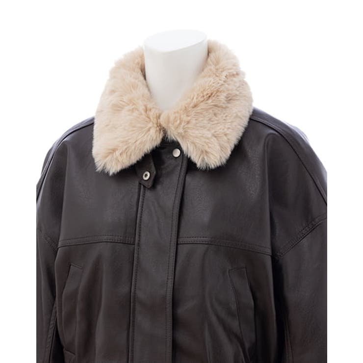 ファーティペット付フェイクレザーショートブルゾン | INGNI  | 詳細画像8 