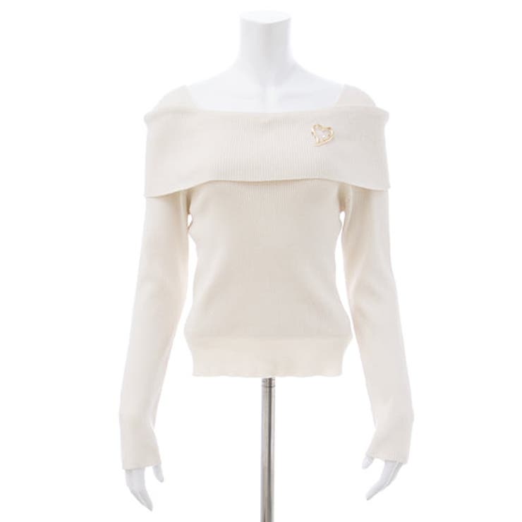 12Gブローチ付オフショルニット | INGNI  | 詳細画像7 