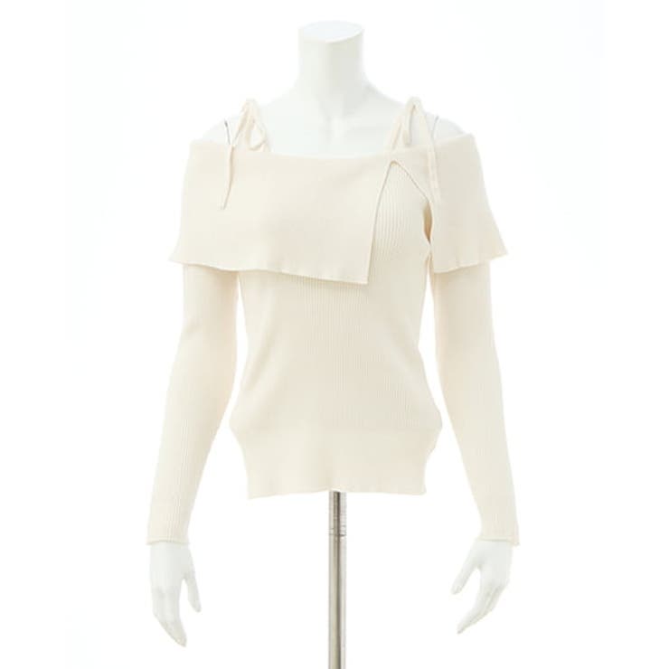 12G両肩リボンスリットニット | INGNI  | 詳細画像2 