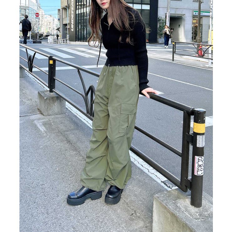ポリエステルイージーカーゴパンツ[品番：INGW0010577]｜INGNI