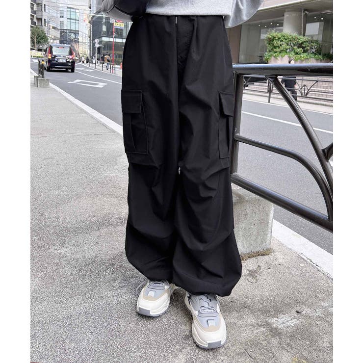 FR2 ポリエステルイージーカーゴパンツ FUBU フブ ボトムス ナイロンカーゴパンツ イージーパンツ