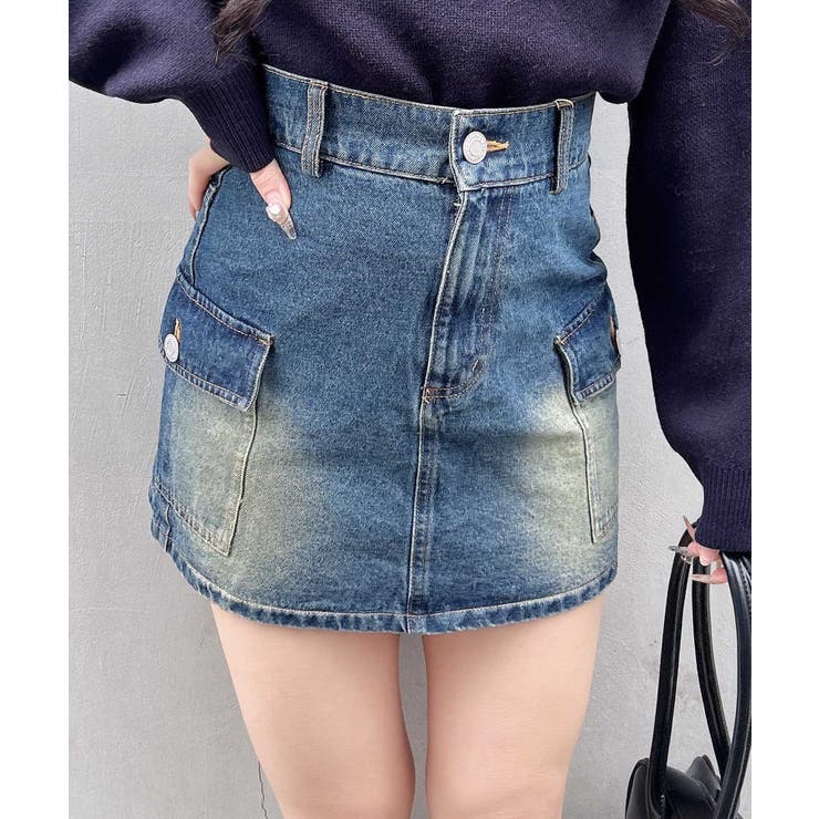 デニム/コン | アソート柄カーゴミニスカート | INGNI 