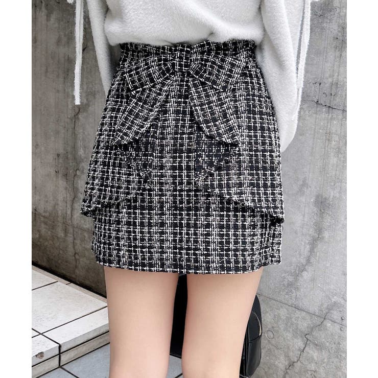 Backリボンツイードタイトミニスカパン | INGNI  | 詳細画像11 