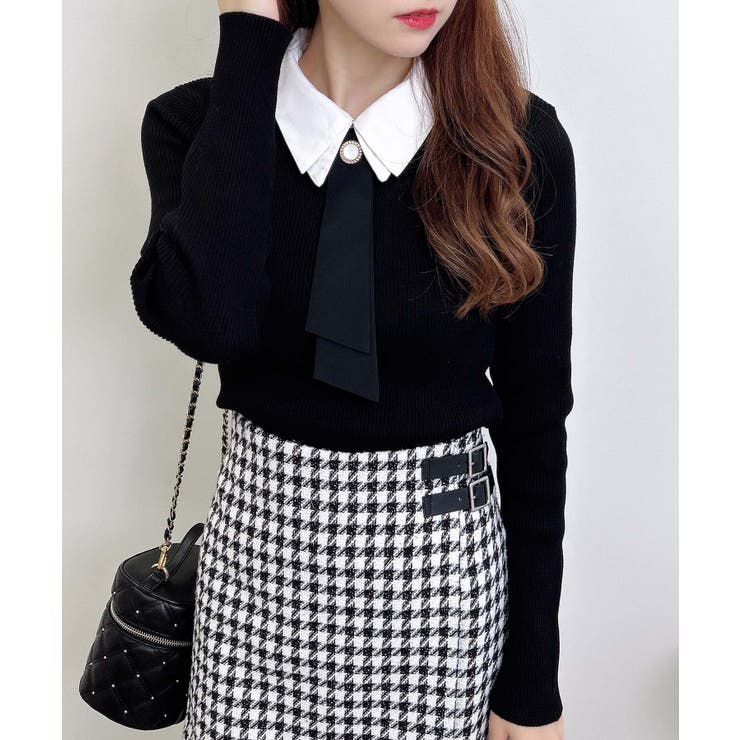 衿付ボウタイニット | INGNI  | 詳細画像10 