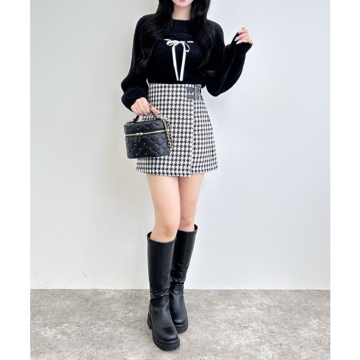 サイドベルトチェック柄ラップスカパン | INGNI  | 詳細画像14 