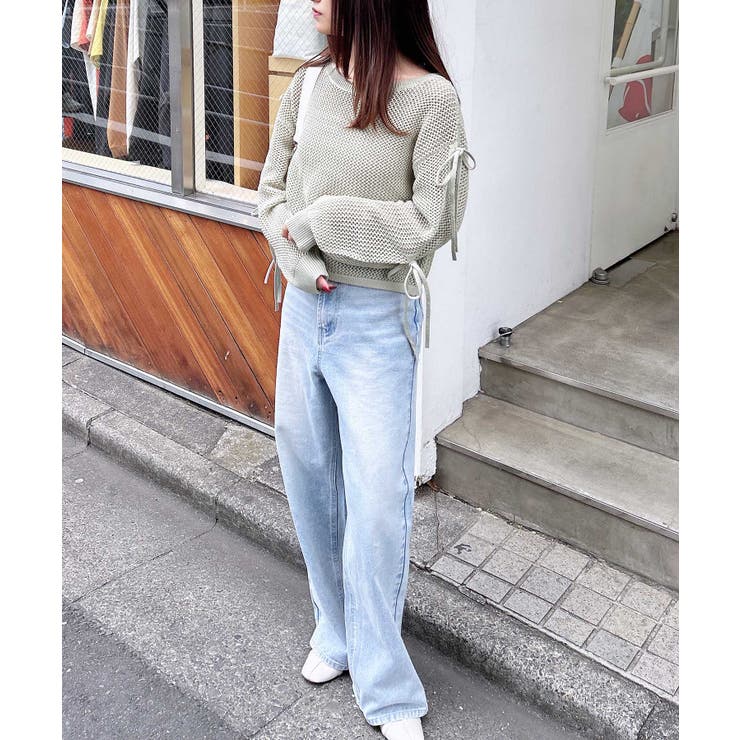 7Gメッシュショルダースリットリボンニット | INGNI  | 詳細画像23 