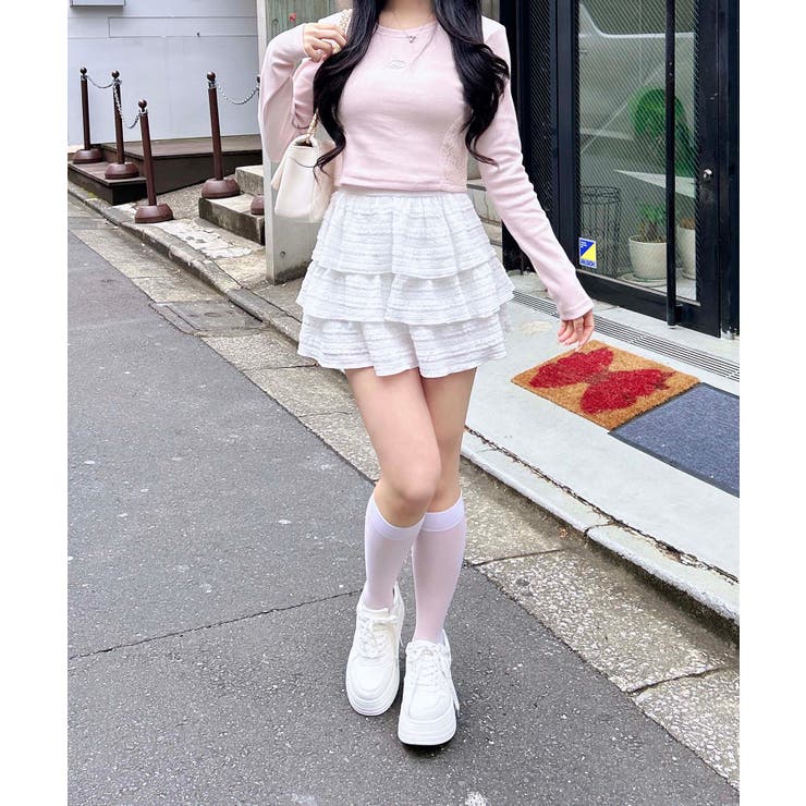 サイドレース胸ロゴロンT | INGNI  | 詳細画像6 