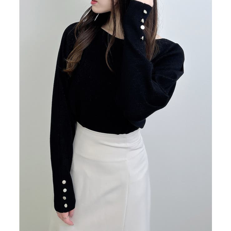 12G袖釦ラメドルマンニット | INGNI  | 詳細画像11 