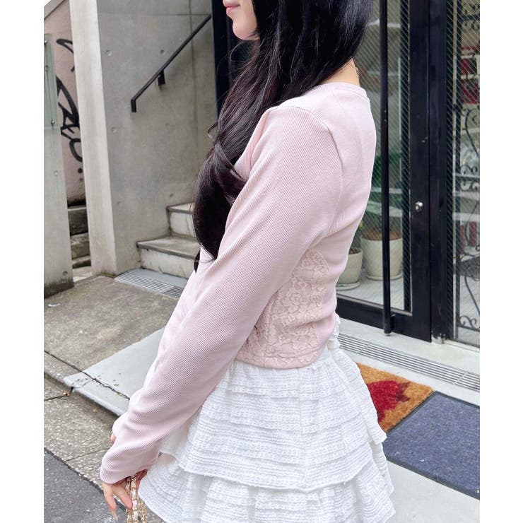 サイドレース胸ロゴロンT | INGNI  | 詳細画像3 