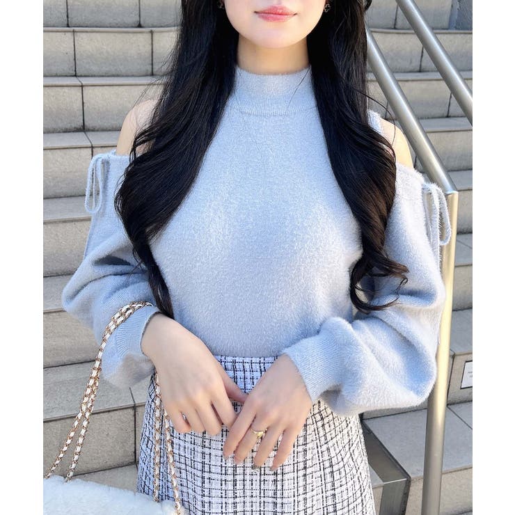 12G肩開きラメフェザーニット | INGNI  | 詳細画像16 