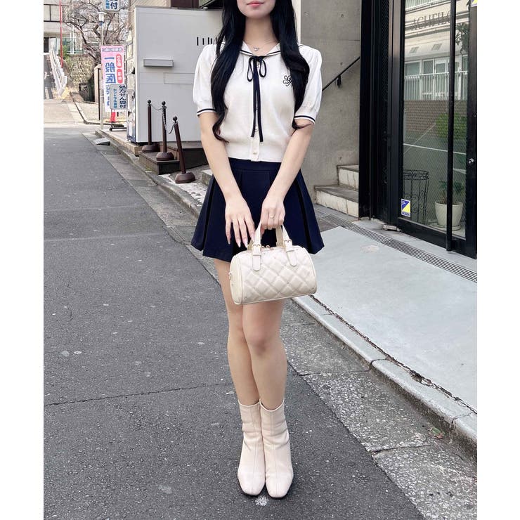 12Gセーラーカラー配色ニットカーディガン | INGNI  | 詳細画像13 