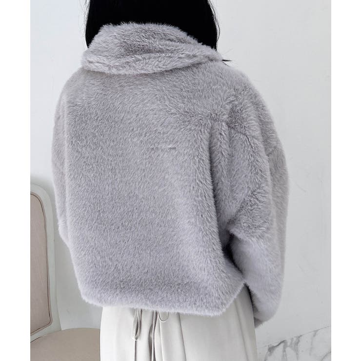 ビジュ釦ステンカラーエコファーブルゾン | INGNI  | 詳細画像21 