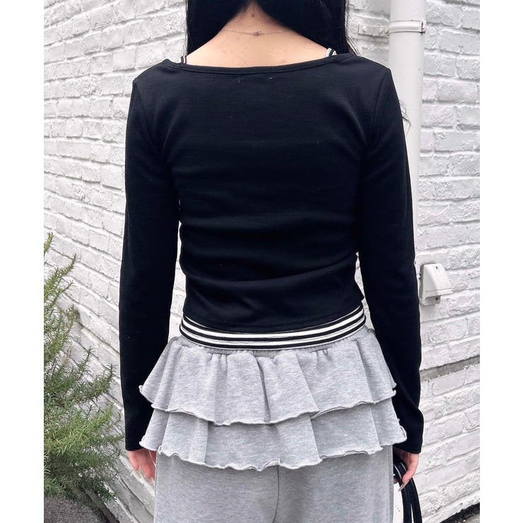 胸プレート付レイヤード風TOPs | INGNI  | 詳細画像4 