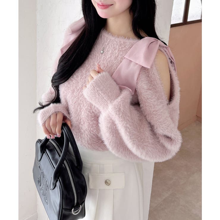 12G肩リボンフェザーニット | INGNI  | 詳細画像14 