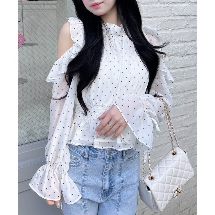 2Wayリボン肩あきフリルブラウス | INGNI  | 詳細画像10 