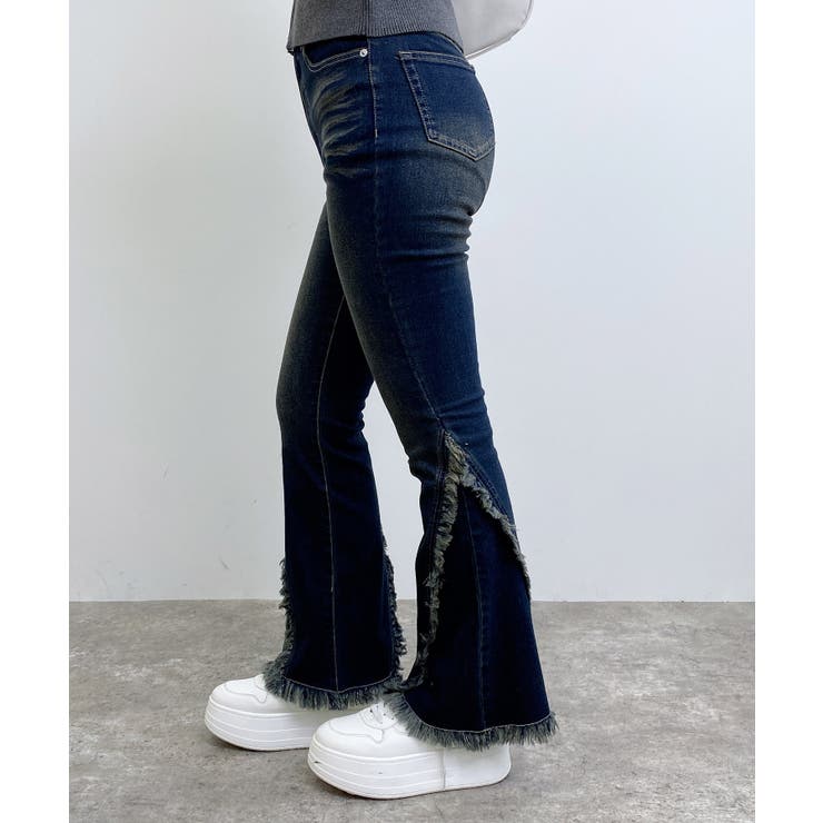 フリンジフレアデニムパンツ | INGNI  | 詳細画像8 