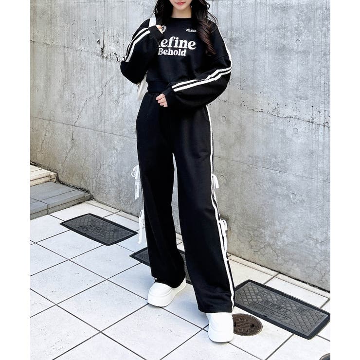 袖レースラインショート裏毛トップス | INGNI  | 詳細画像19 